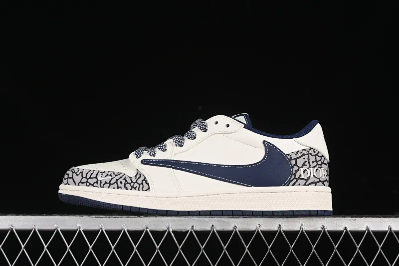 All categories Air Jordan Jordan series basketball shoes Air Jordan 1 Low High-end customized low-top sneakers Travis Scott x Fragment Design x Air Jordan 1 Low OG SP AJ1 Joe 1 Dior joint-stone pattern low-top cultural casual sneakers CF3688-029